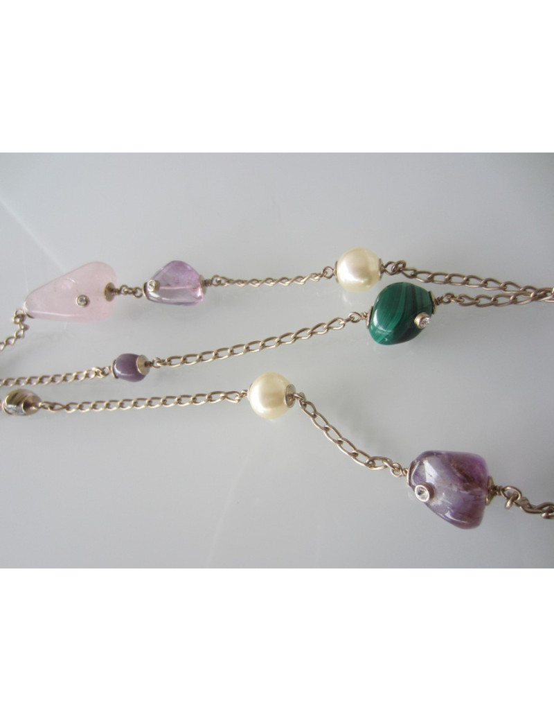 Sautoir triple pierres CHANEL