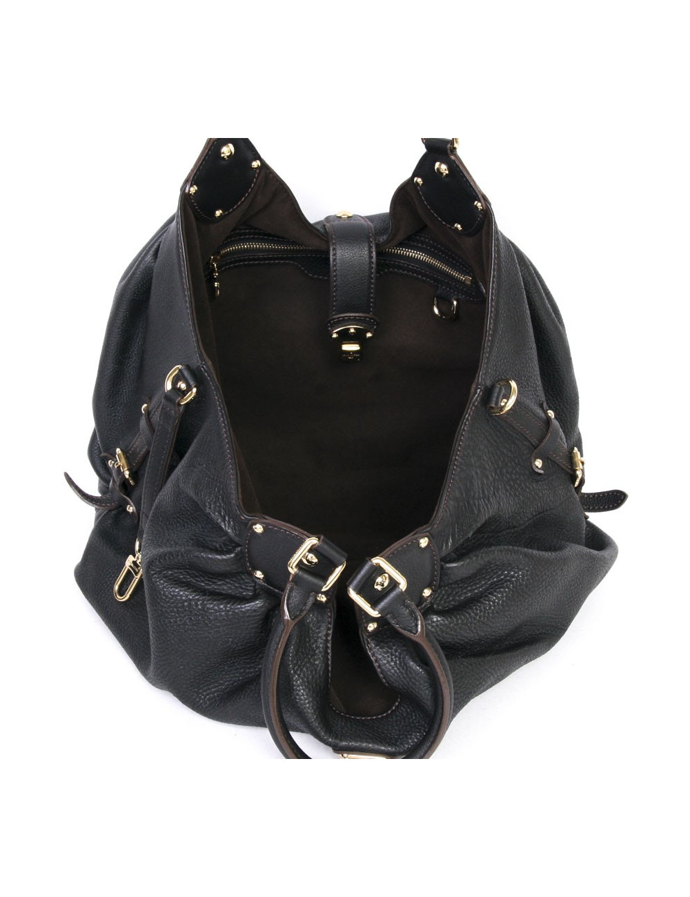 LOUIS VUITTON Mahina leather perforated bag