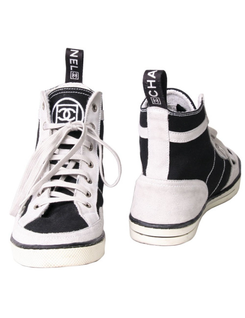 Baskets CHANEL T 37 bicolores