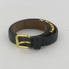 MOSCHINO black leather belt