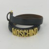 MOSCHINO black leather belt