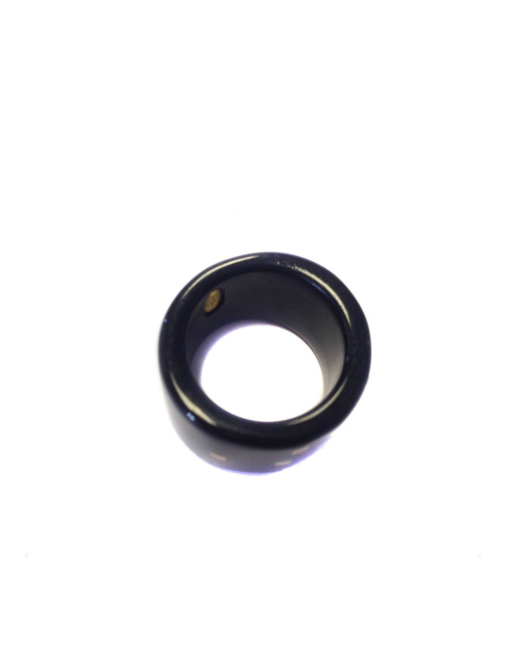 Bague CHANEL t.     Résine noire