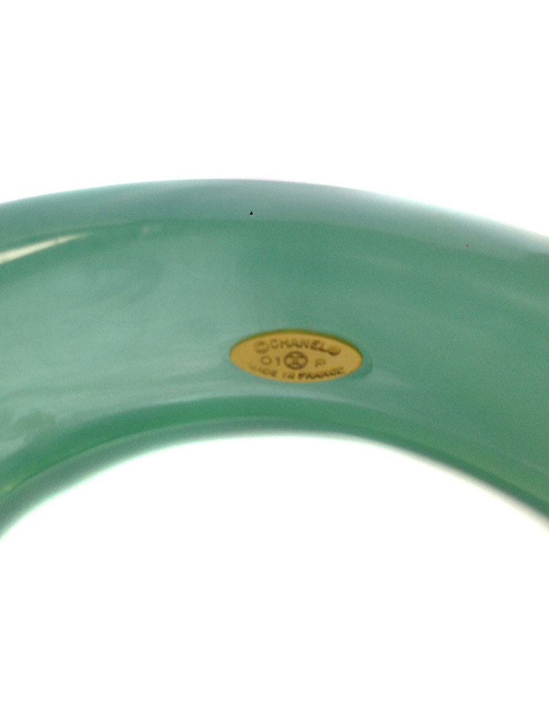 Resin bracelet CHANEL jade-green