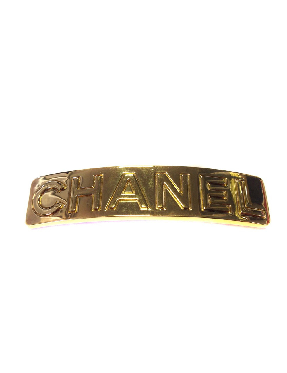 Barrette CHANEL gold metal
