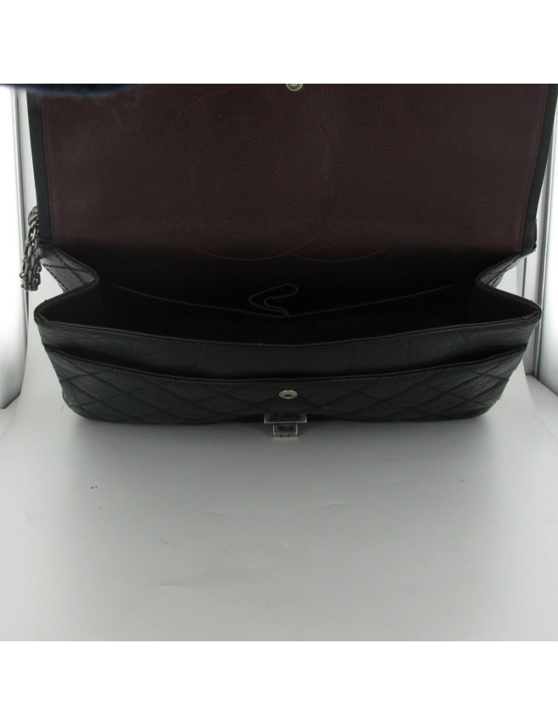 2.55 cuir vieilli noir CHANEL