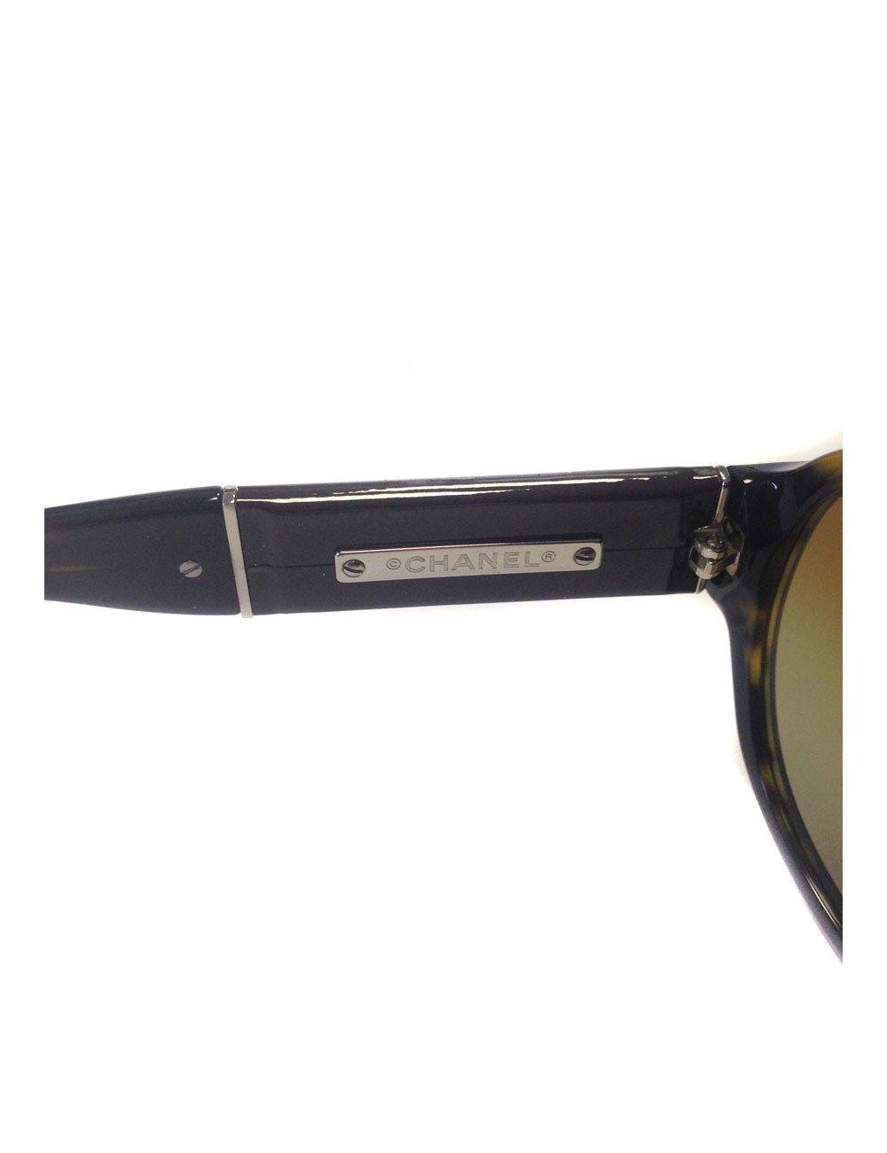 CHANEL way Brown tortoiseshell sunglasses