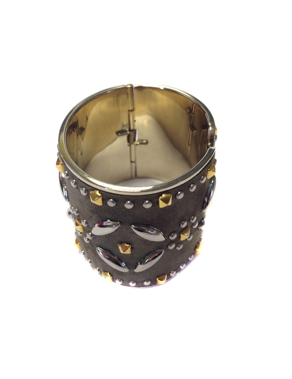 VALENTINO cuff suede on metal