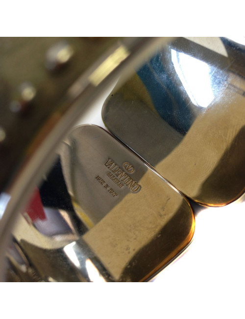 VALENTINO cuff suede on metal