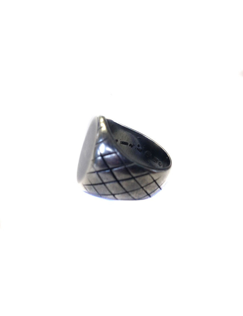 Bague chevalière BOTTEGA VENETA en argent 