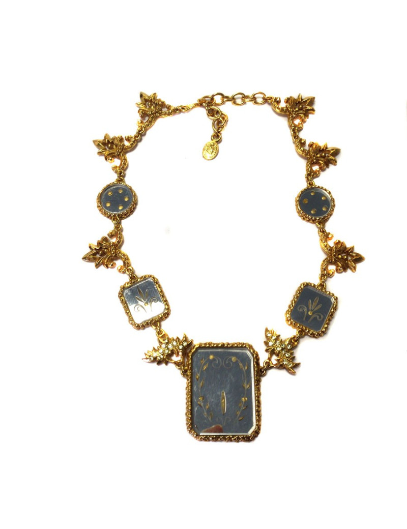 Collier CHRISTIAN LACROIX miroirs Vintage