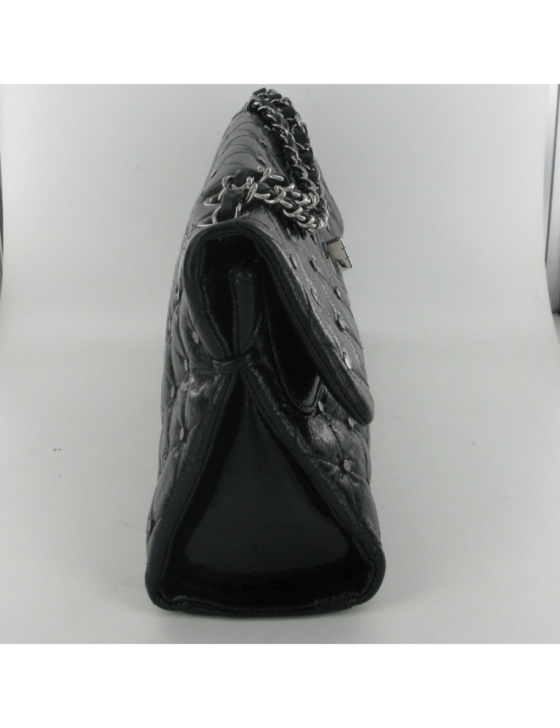 Aged patent leather CHANEL bag