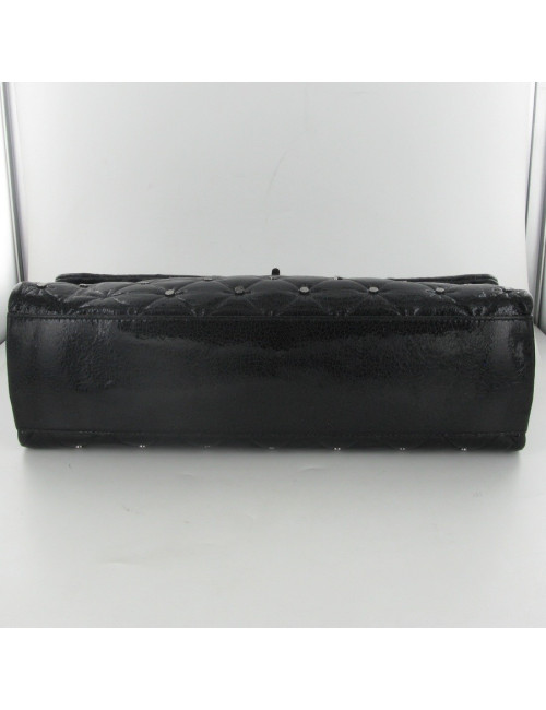 Aged patent leather CHANEL bag