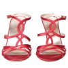 VALENTINO T37, 5 Red satin shoes