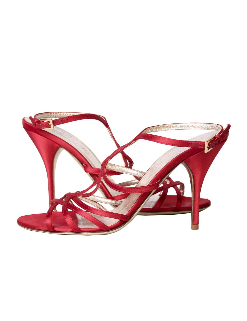 Escarpins VALENTINO T37,5 satin rouge