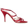 VALENTINO T37, 5 Red satin shoes