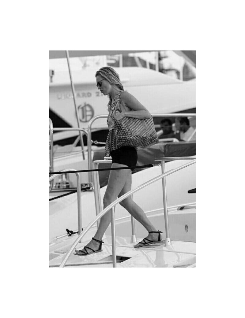 Sac "Saint Louis" GOYARD en toile enduite monogram violet 