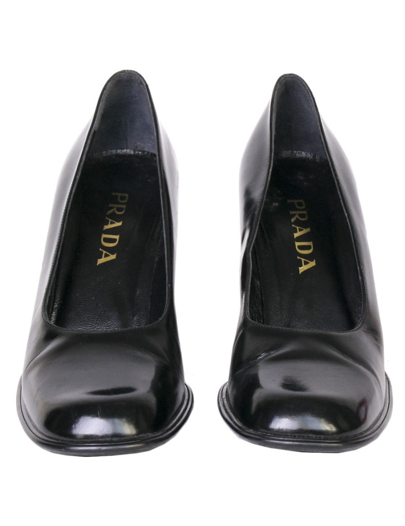 Escarpins PRADA T 39.5 cuir 