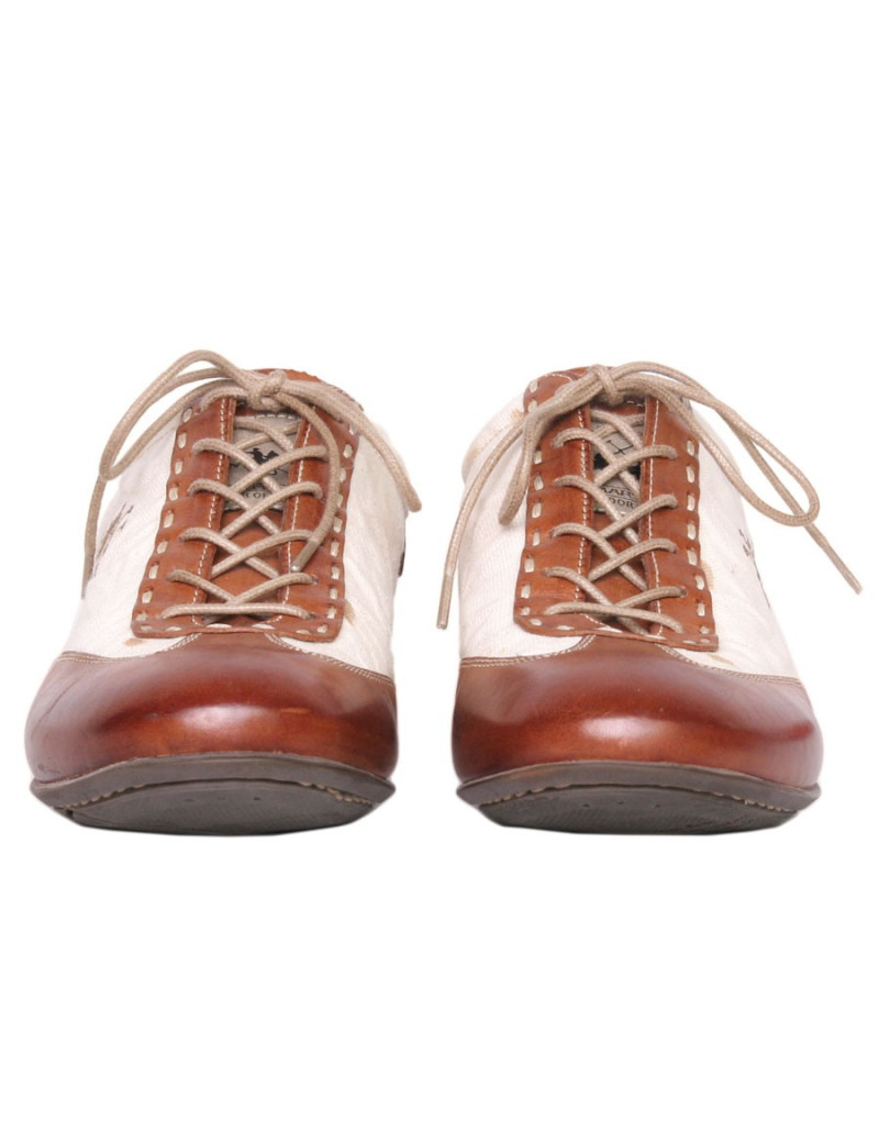 LA MARTINA T 37 canvas and leather shoes