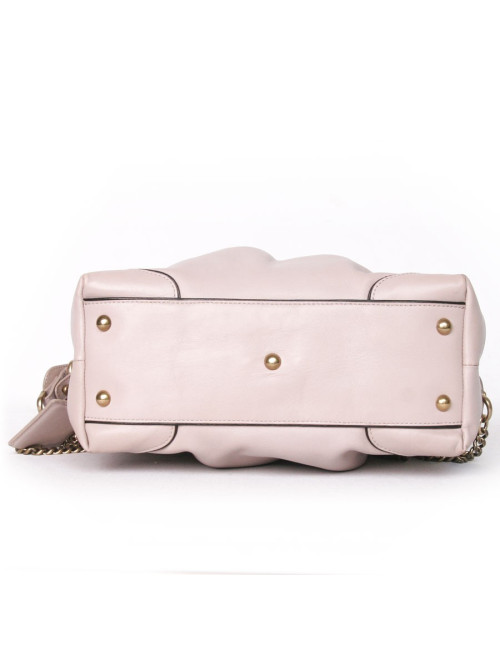 Sac NINA RICCI cuir rose vieilli