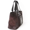 GIVENCHY suede effect Brown crocodile tote bag