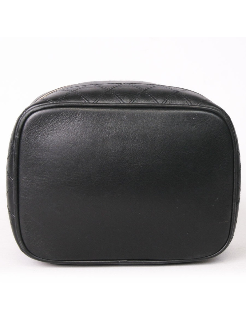 Trousse de voyage CHANEL cuir noir