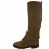 CHANEL t37.5 Brown boots with laces