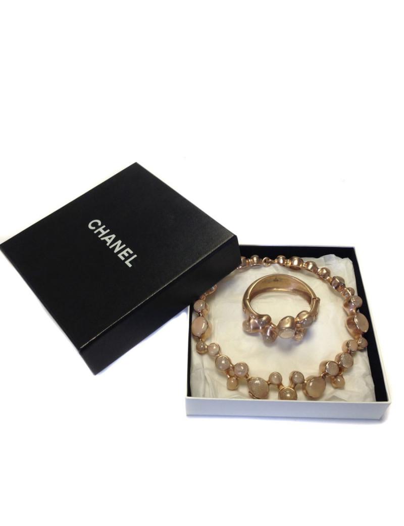 Parure CHANEL "Paris-Bombay" collier et bracelet