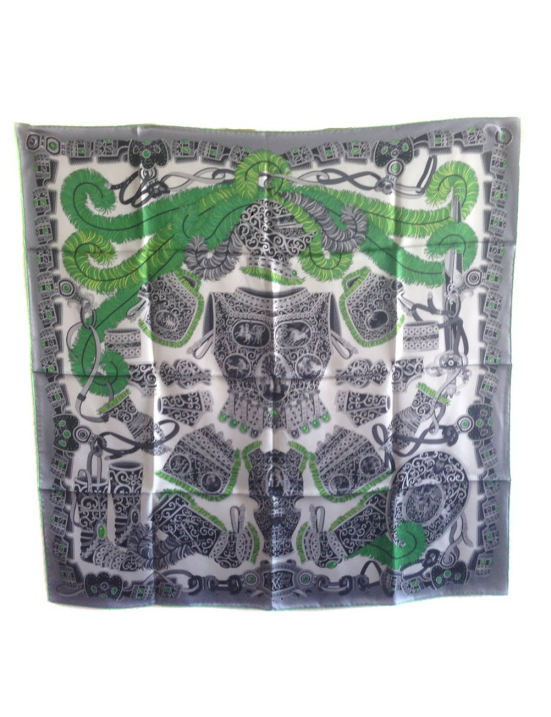 Square "under the aegis of March" HERMES silk