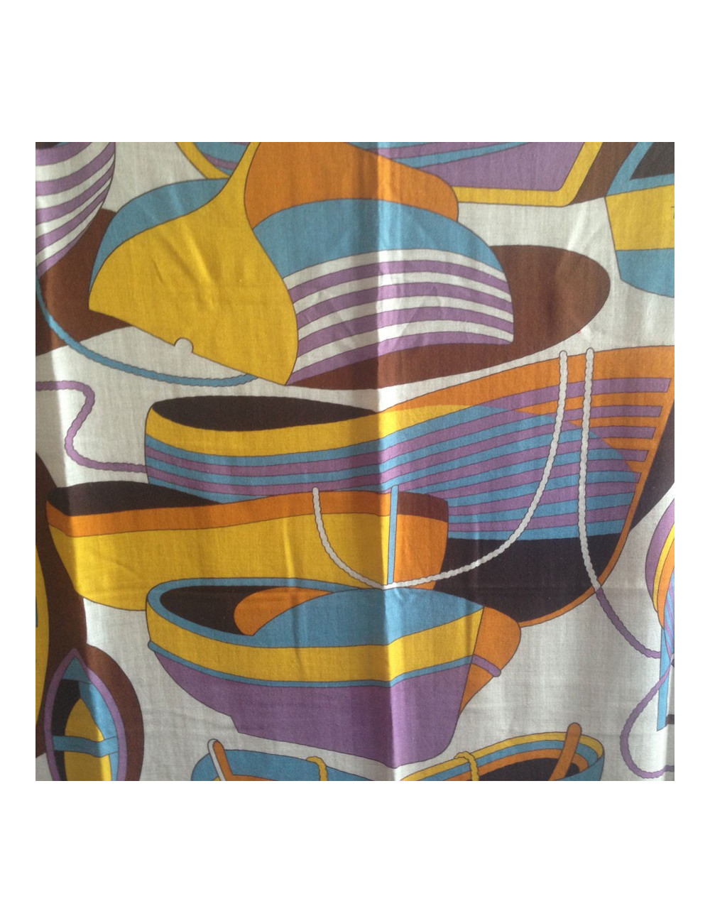 Châle HERMES "Thalassa" en cachemire et soie