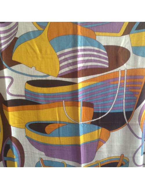 Châle HERMES "Thalassa" en cachemire et soie