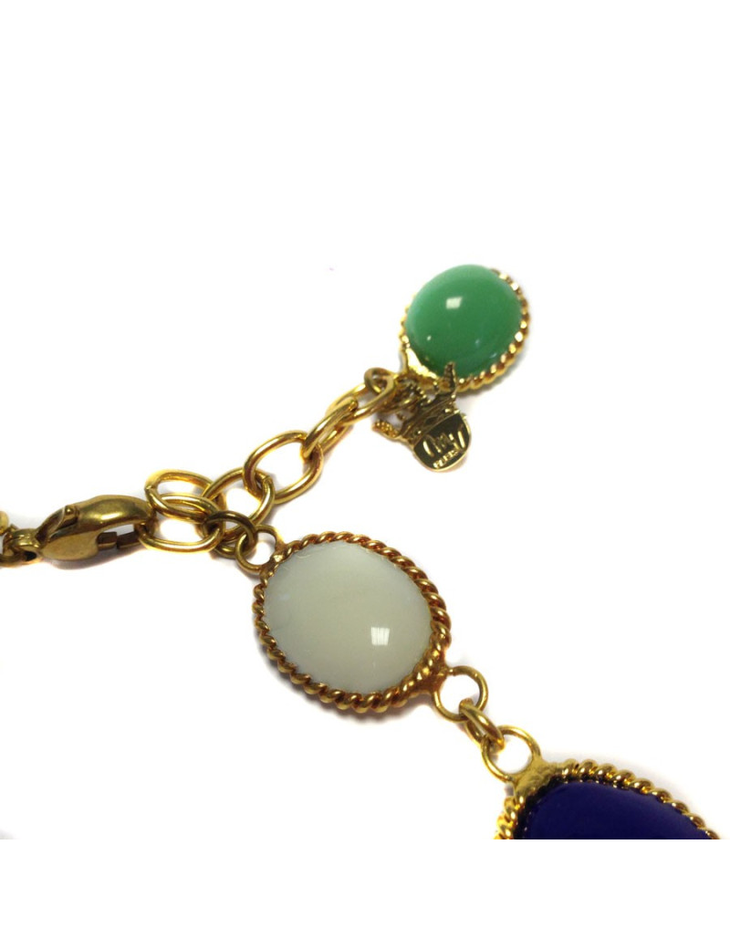 Collier MARGUERITE de VALOIS "Waterfalls" multicolores