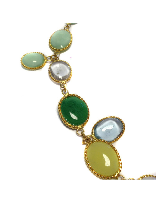 MARGUERITE of VALOIS "Waterfalls" multicoloured necklace