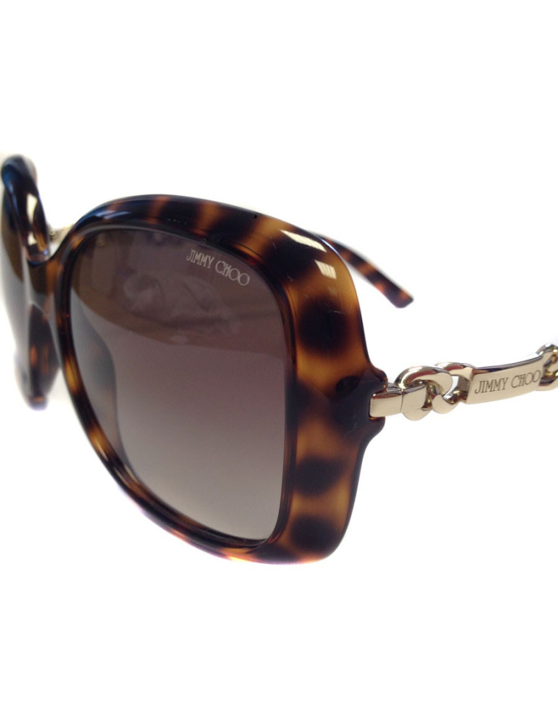 AUCTION JIMMY CHOO way Brown tortoiseshell sunglasses
