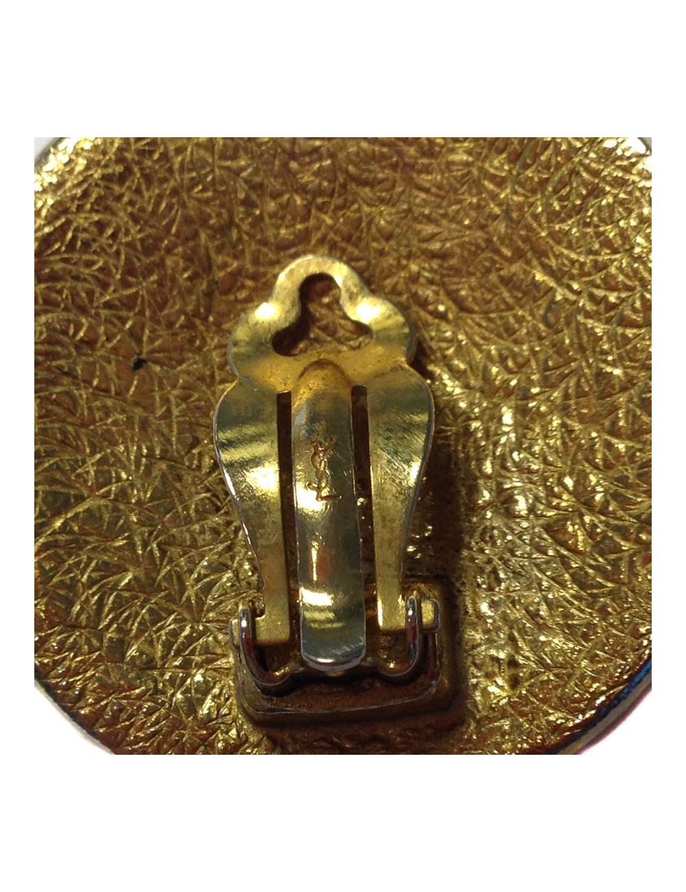 Boucles d'oreille clips YVES SAINT LAURENT Vintage