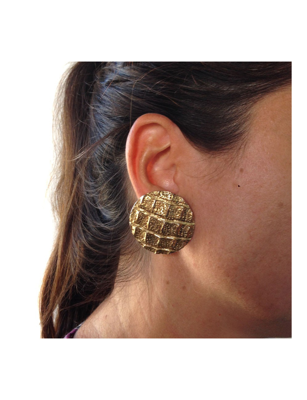 Boucles d'oreille clips YVES SAINT LAURENT Vintage
