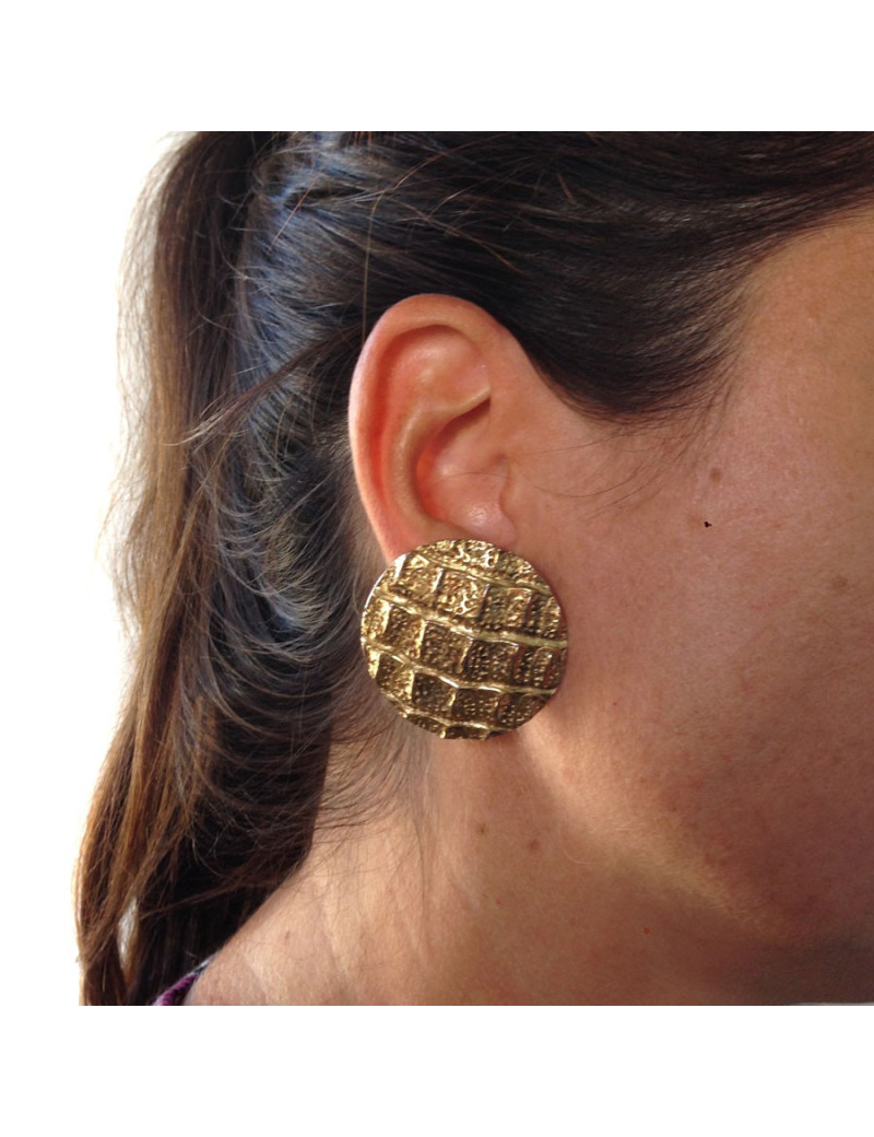 Boucles d'oreille clips YVES SAINT LAURENT Vintage