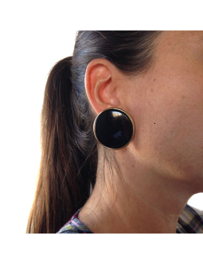 Boucles d'oreille clips YVES SAINT LAURENT Vintage