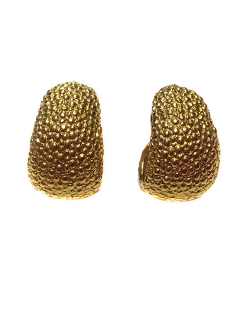  GOOSSENS Vintage clip-on earrings in gilded metal
