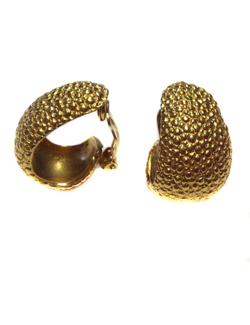  GOOSSENS Vintage clip-on earrings in gilded metal