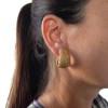  GOOSSENS Vintage clip-on earrings in gilded metal