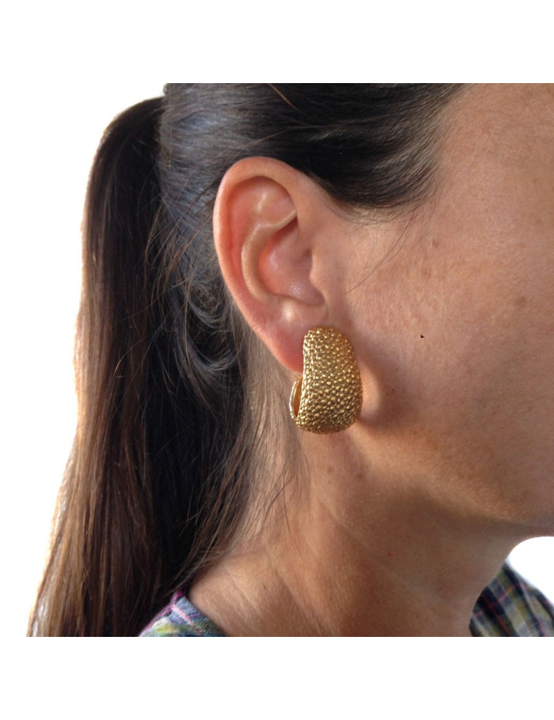  GOOSSENS Vintage clip-on earrings in gilded metal