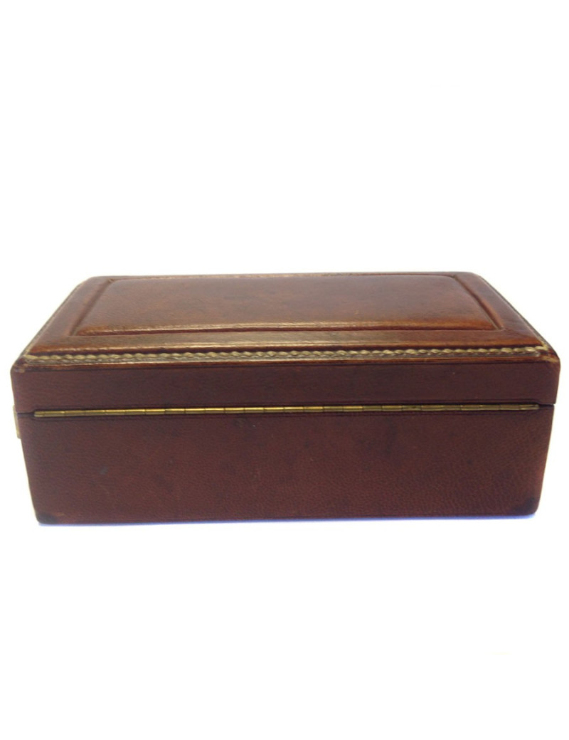 Box matches HERMES Vintage Tan Leather