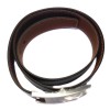 Belt HERMES reversible leather black and gold