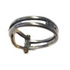 Ring size 50 silver and gold HERMES Vintage