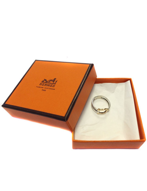 Ring size 50 silver and gold HERMES Vintage