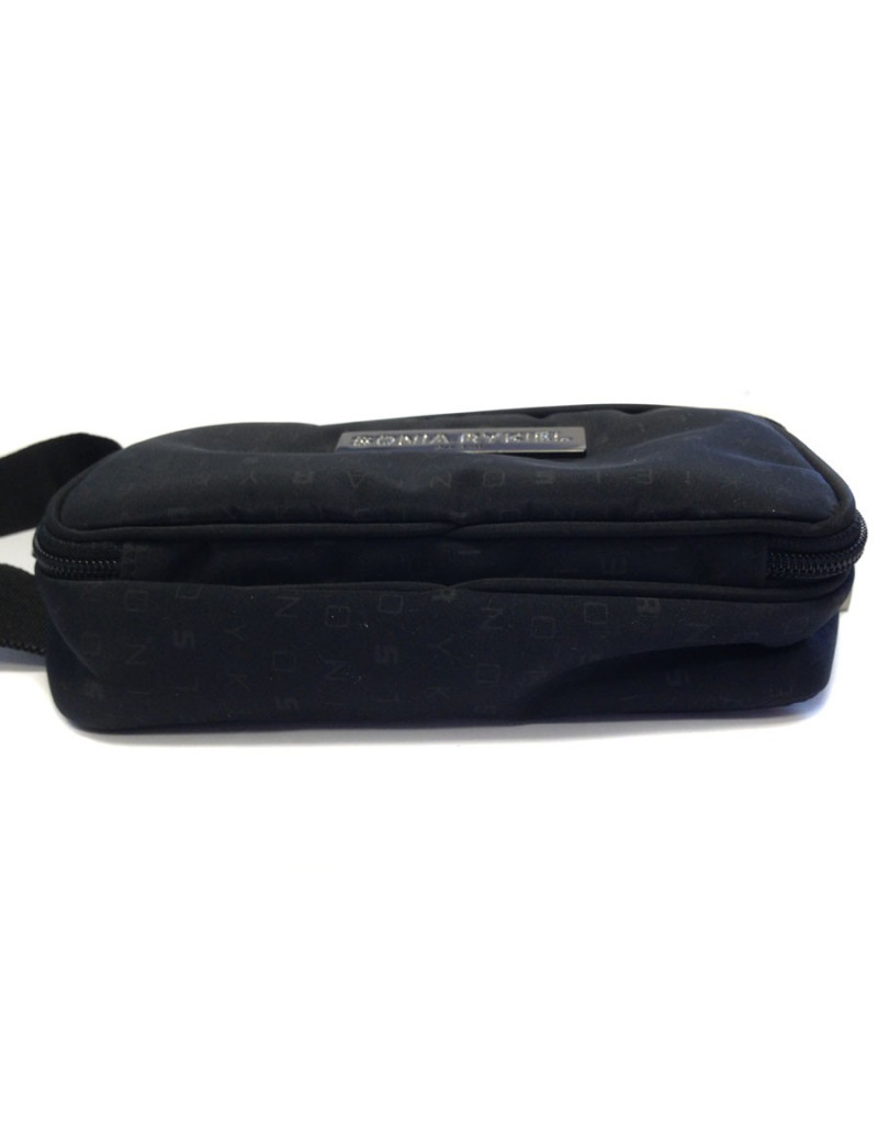 SONIA RYKIEL belt bag in black canvas