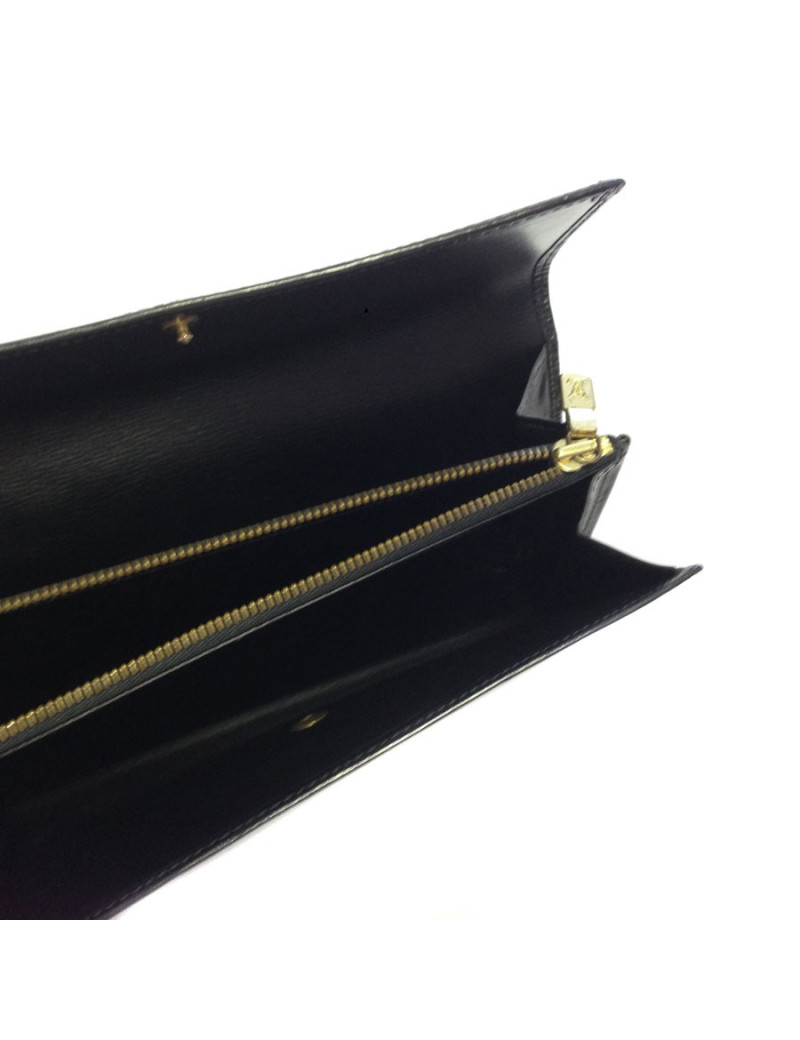 LOUIS VUITTON epi leather long portfolio