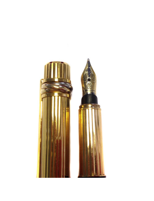 Stylo plume "Trinity" CARTIER plaqué or