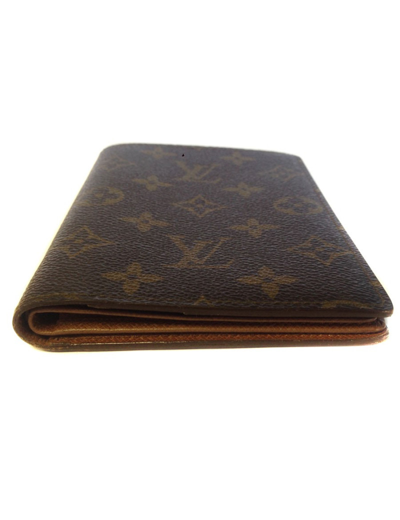 LOUIS VUITTON wallet large format in coated canvas