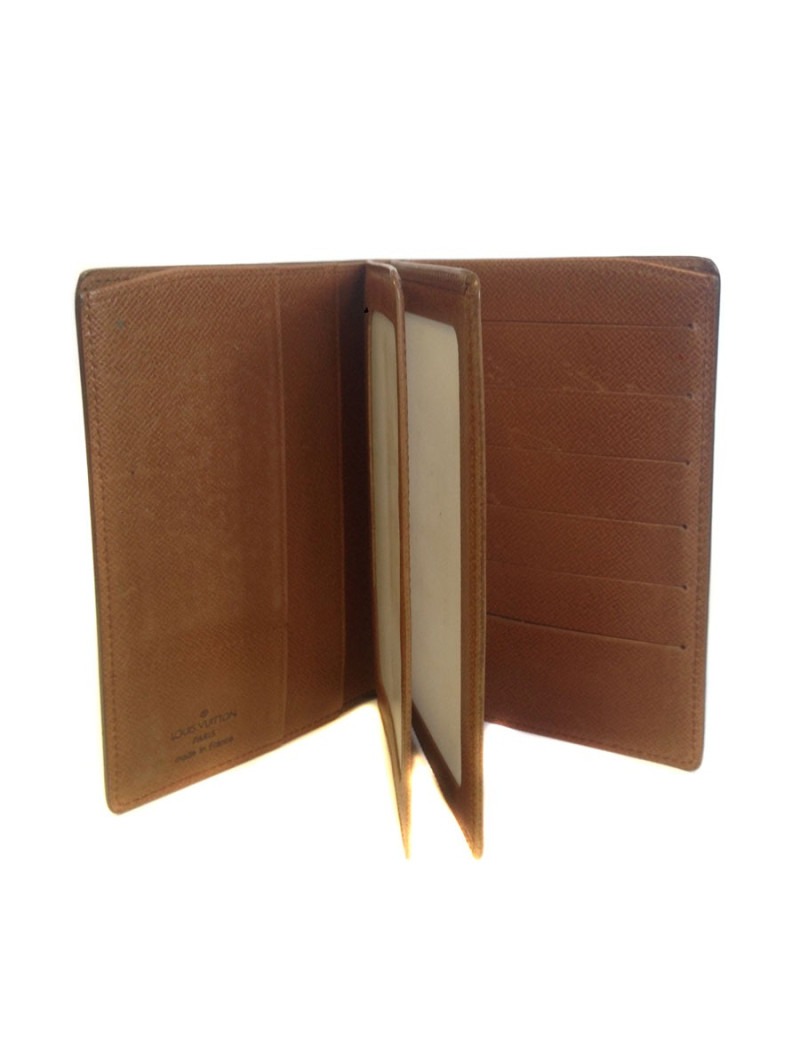 LOUIS VUITTON wallet large format in coated canvas